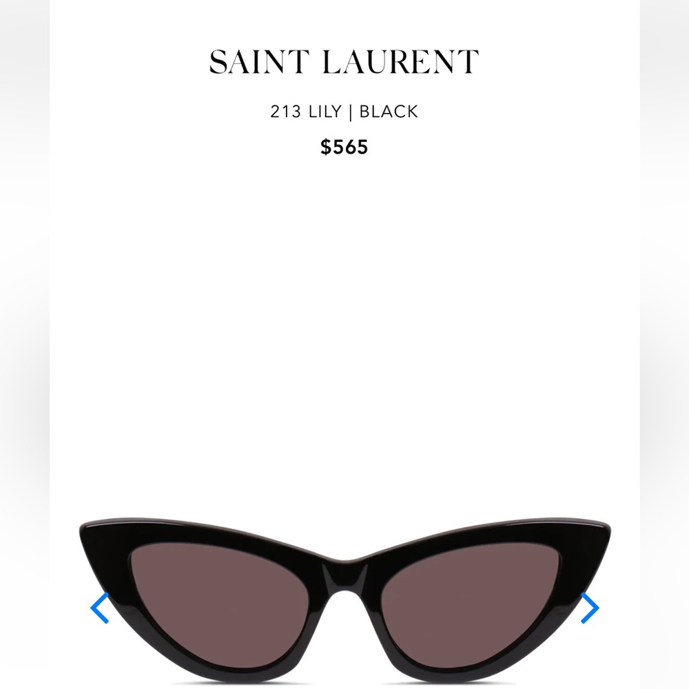 Pre-Owned YSL cat sunglasses black